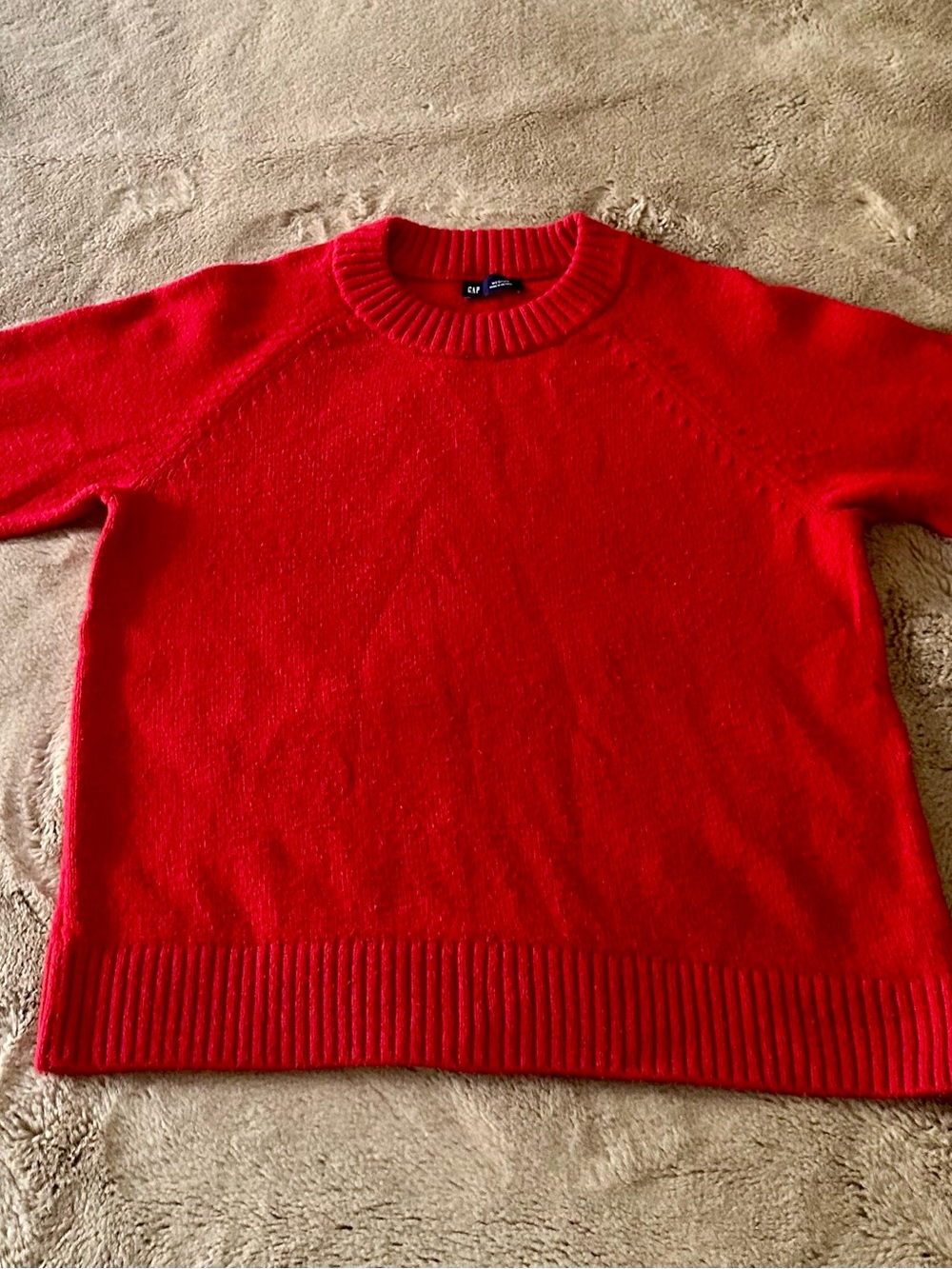 GAP CashSoft Crewneck Sweater Modern Red M